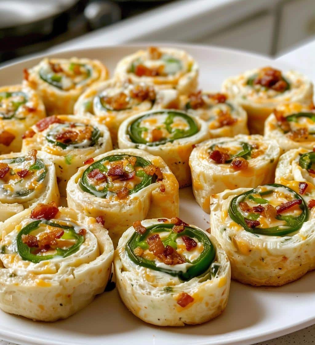 Cheesy Bacon Jalapeño Pinwheels - detail 1
