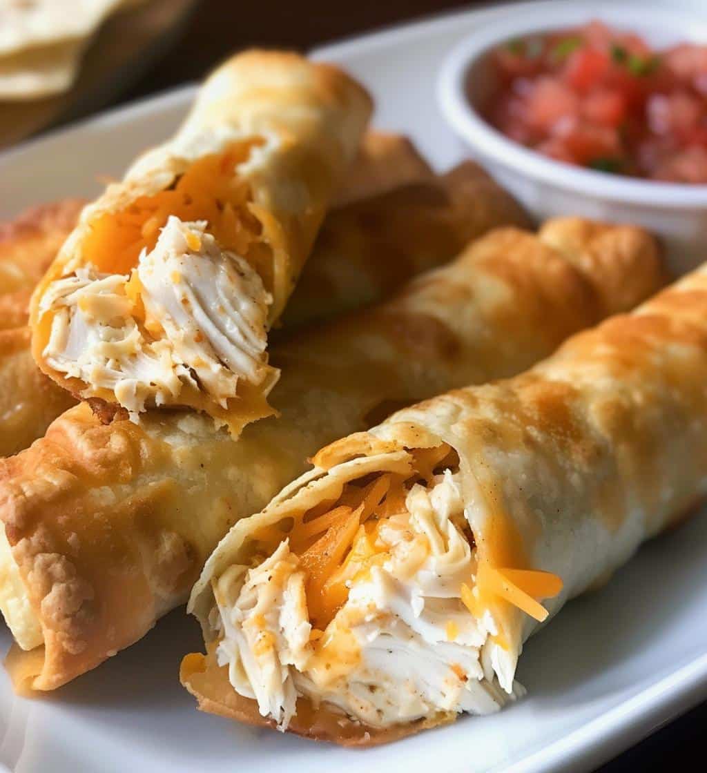 Cheesy Chicken Taquitos