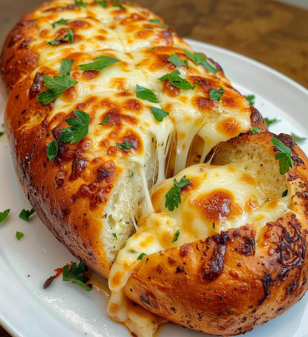 Cheesy Pull-Apart Garlic Bread