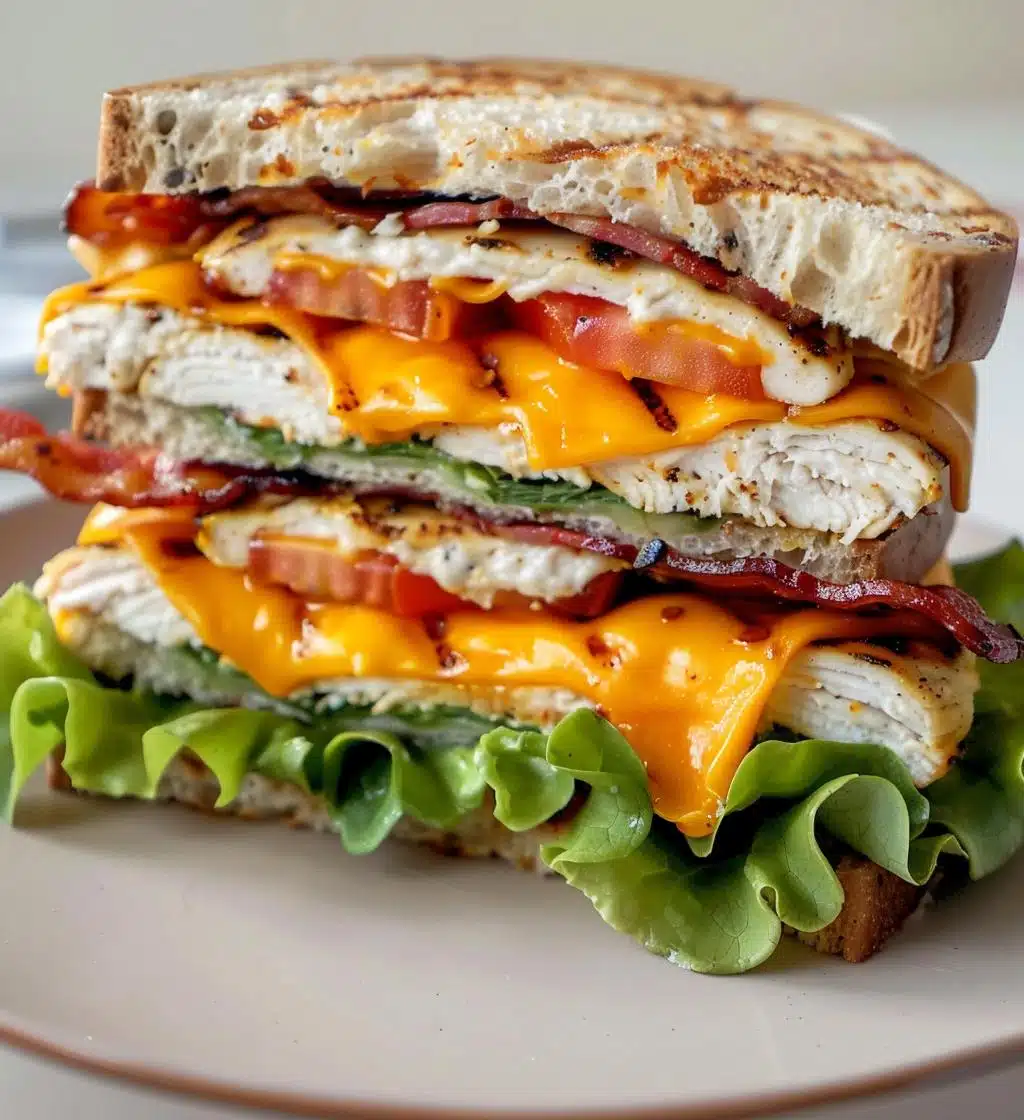 Chicken Bacon Cheddar Sandwiches - detail 1
