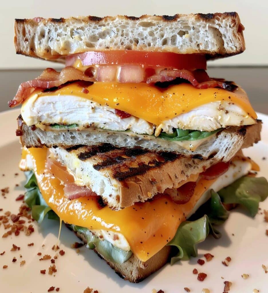 Chicken Bacon Cheddar Sandwiches