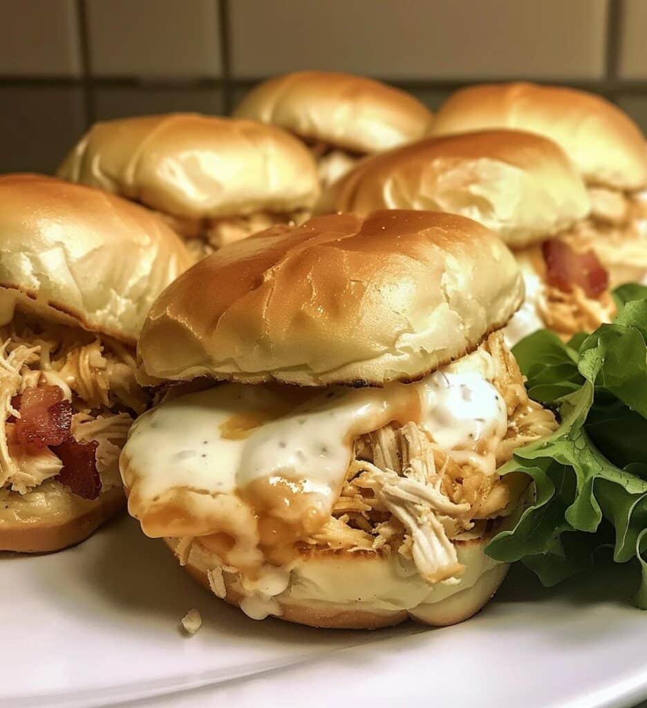 Chicken Bacon Ranch Sliders