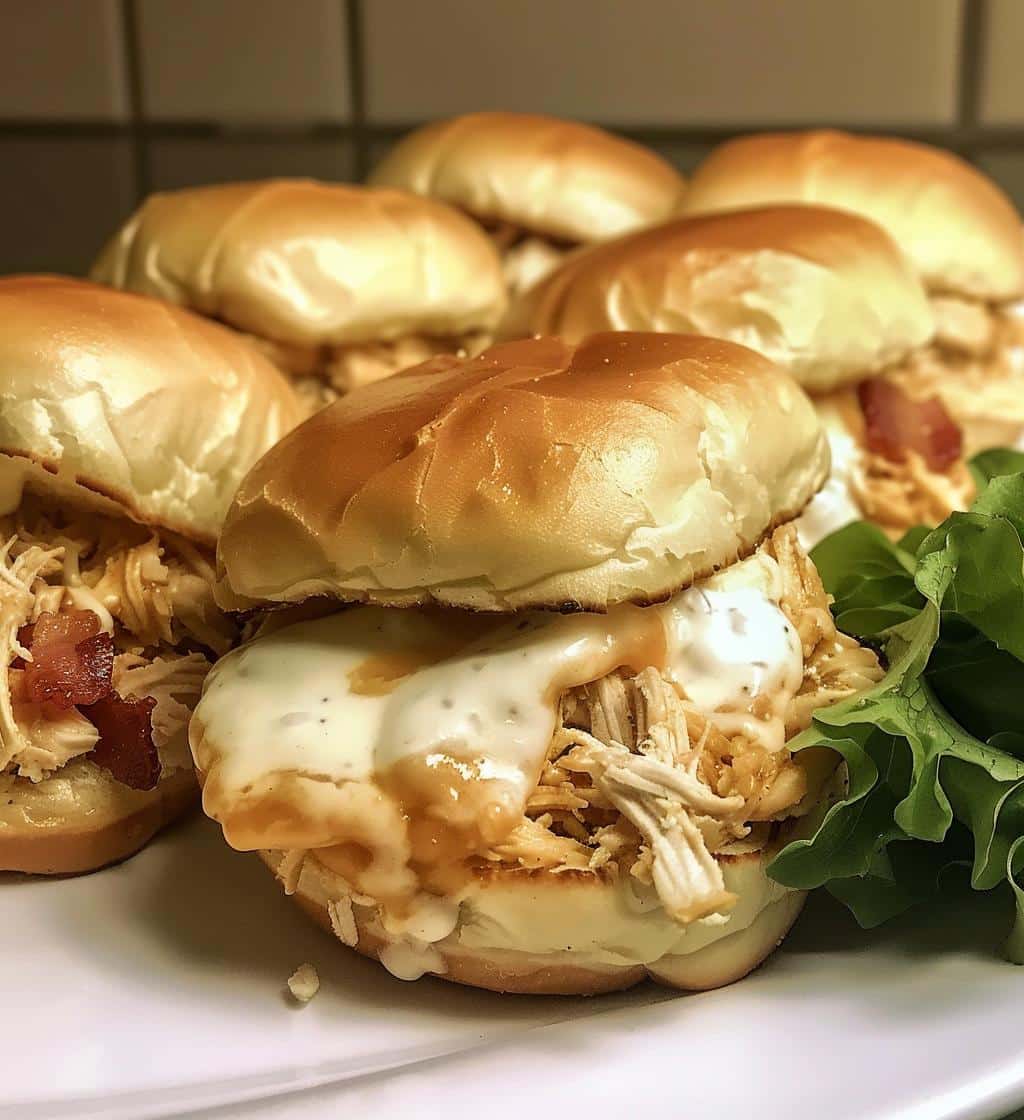 Chicken Bacon Ranch Sliders