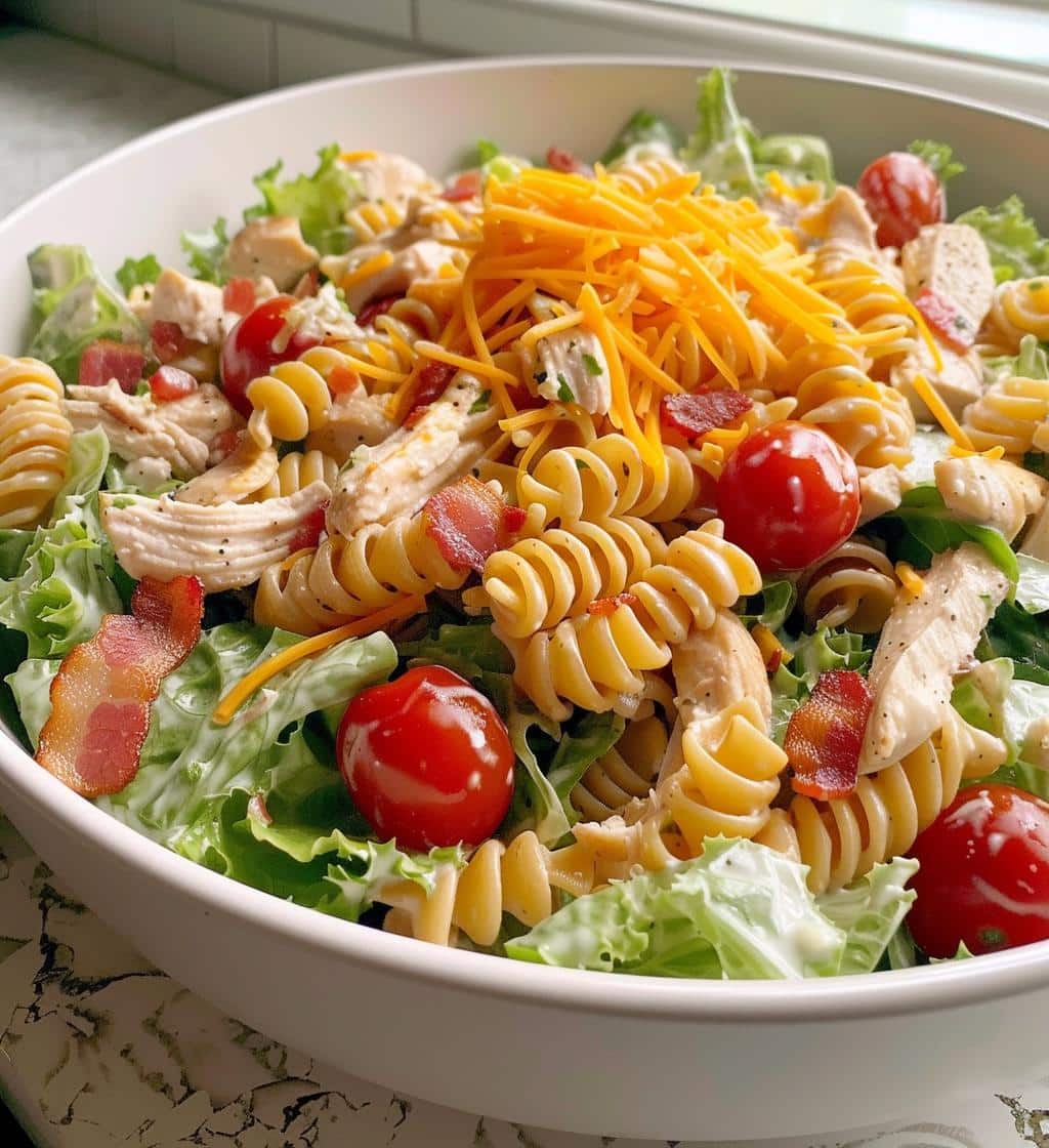 Chicken Club Pasta Salad