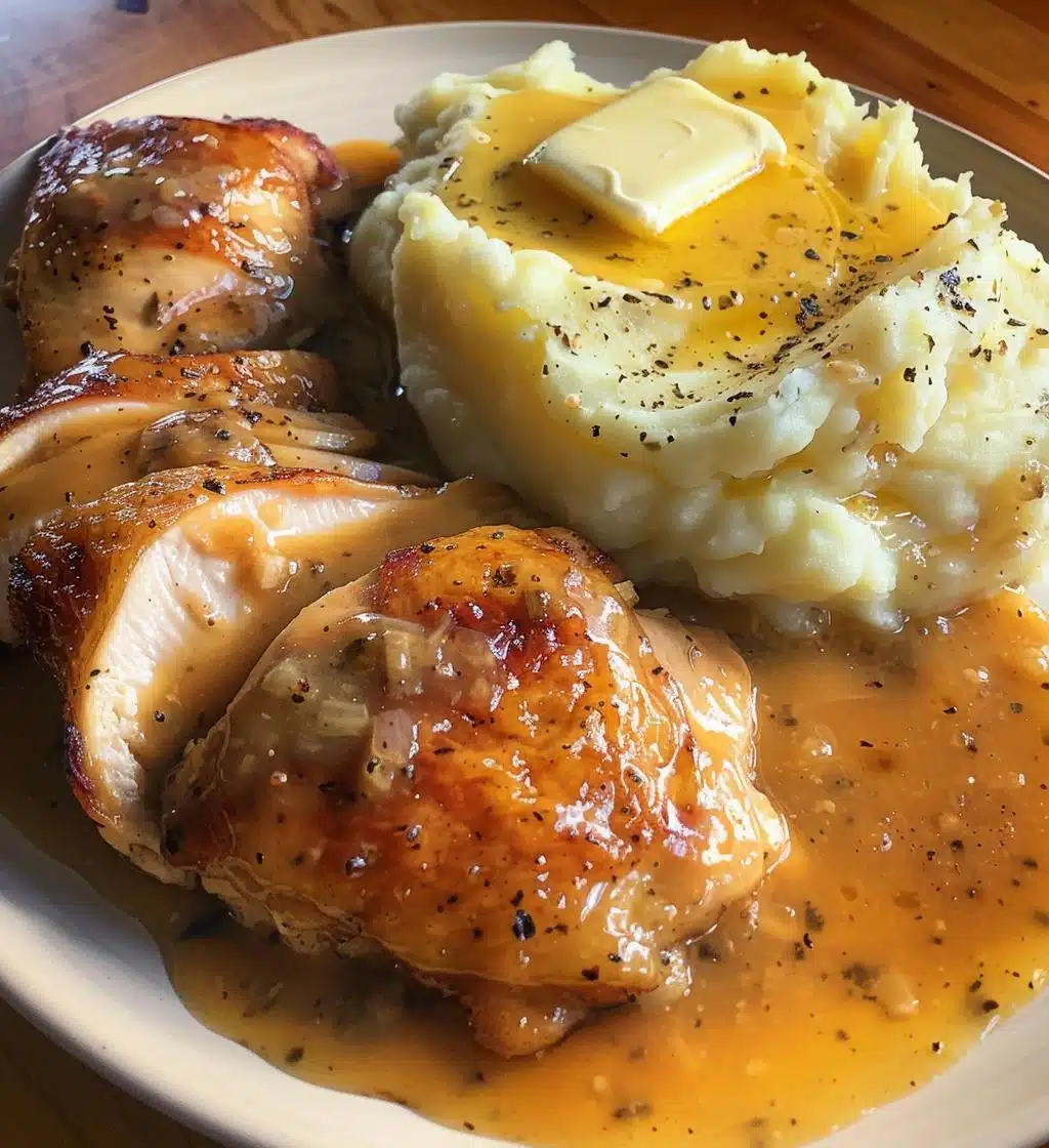 Chicken Garlic Gravy with Mashed Potatoes - detail 1