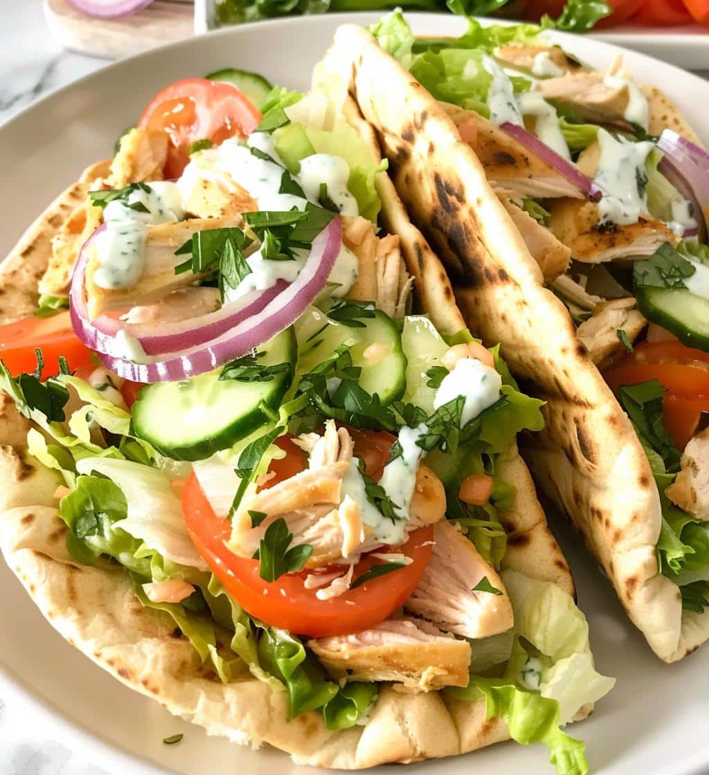 Chicken Pitas