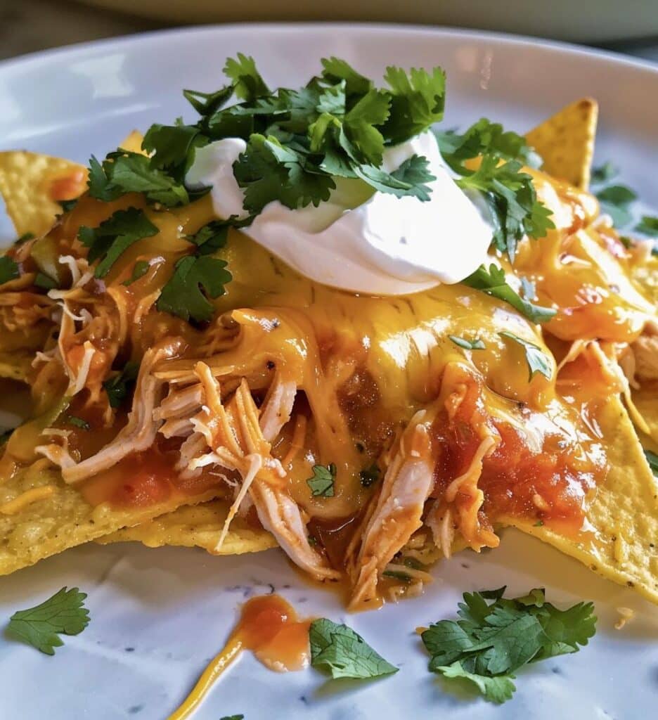 Chicken Tinga Nacho Bites