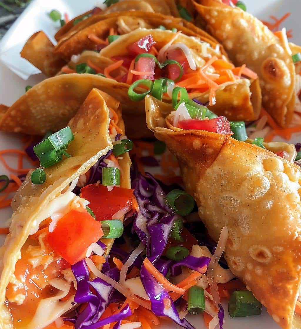 Chicken Wonton Tacos