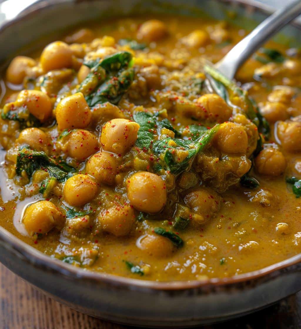 Chickpea & Spinach Curry