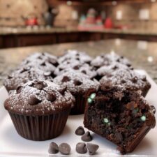 Chocolate Peppermint Muffins to Warm Your Heart This Winter