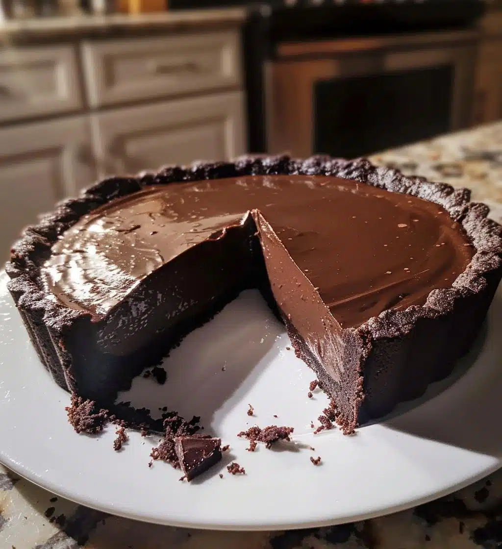 Chocolate tart - detail 1