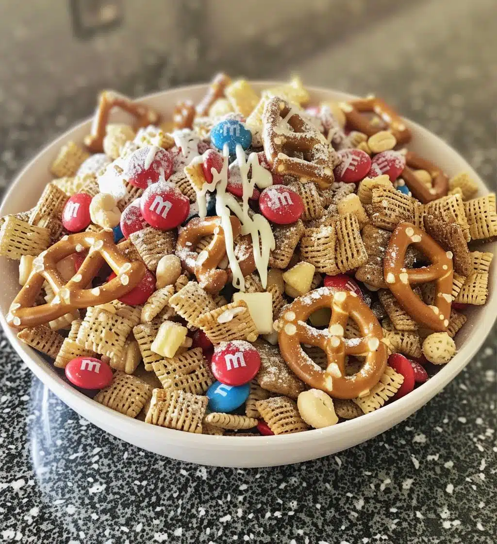 Christmas Chex mix - detail 1