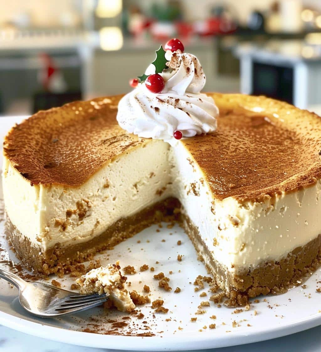 Christmas cheesecake - detail 1