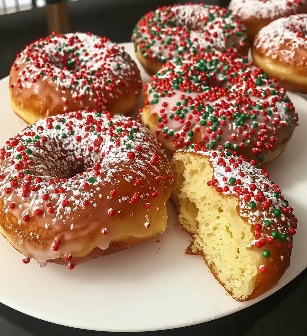 Christmas donuts - detail 1