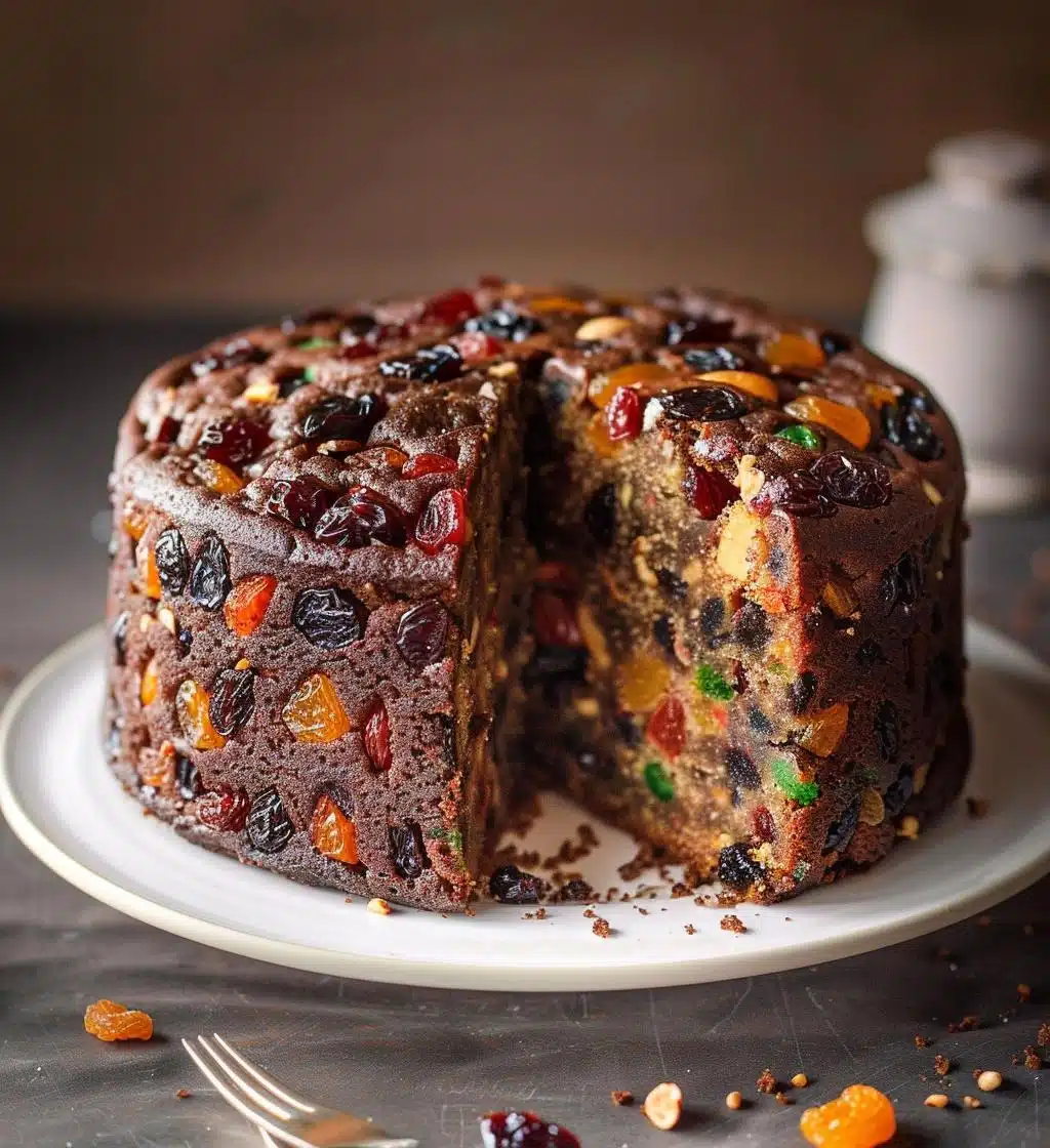 Christmas fruitcake - detail 1