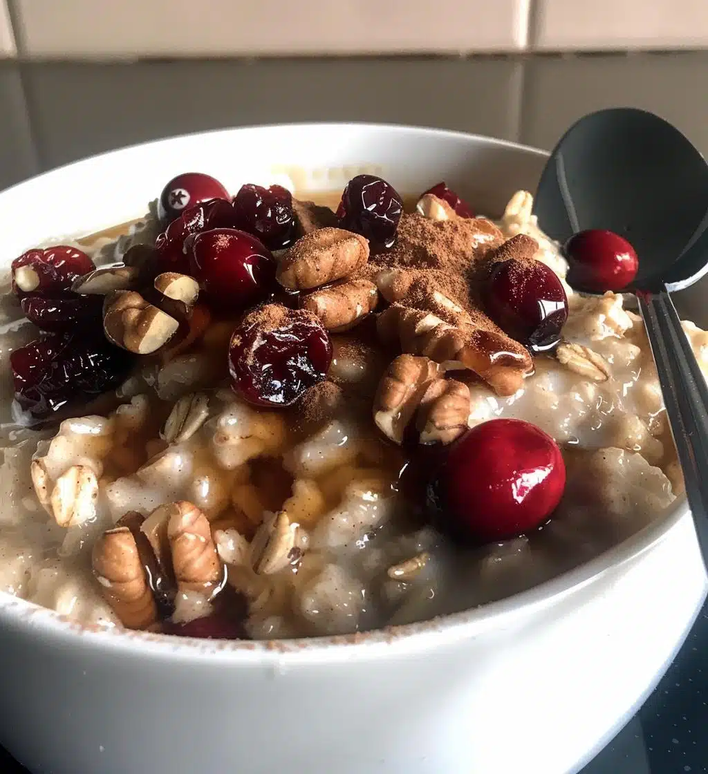 Christmas oatmeal - detail 1