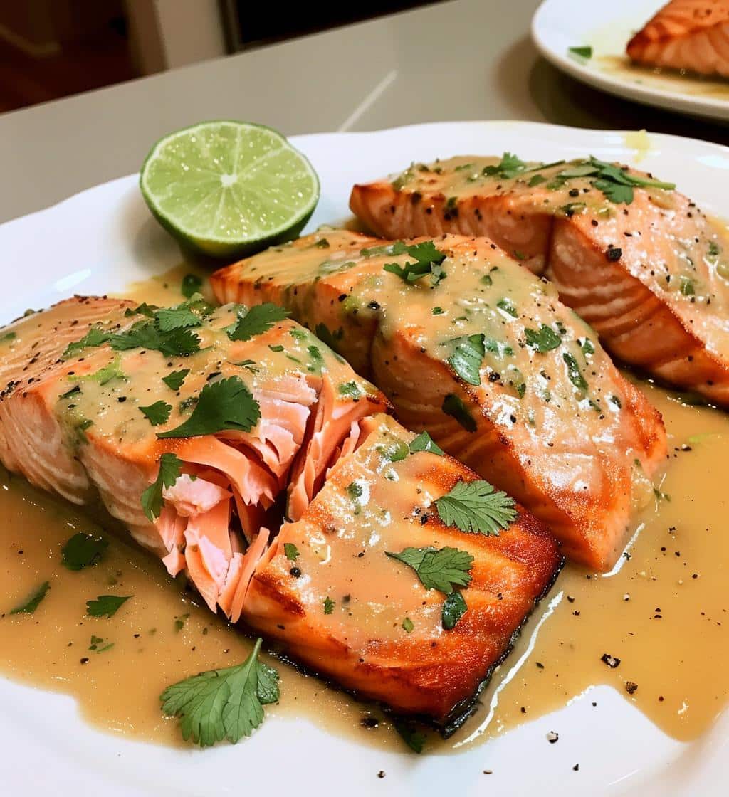 Coconut Lime Salmon - detail 1