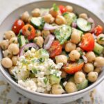 Cottage Cheese Chickpea Salad Bowl