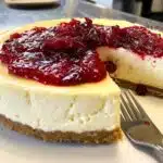 Cranberry cheesecake