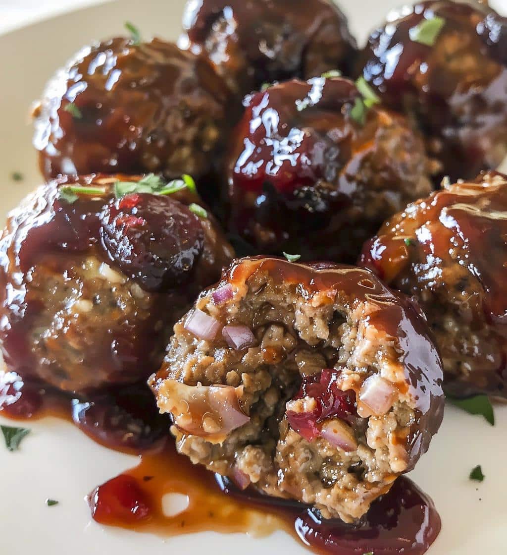 Cranberry meatballs
