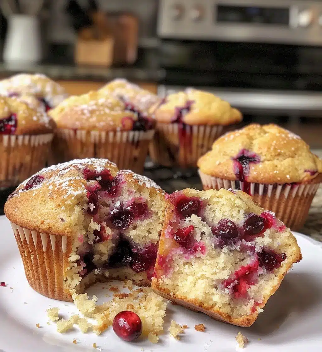 Cranberry muffins - detail 1