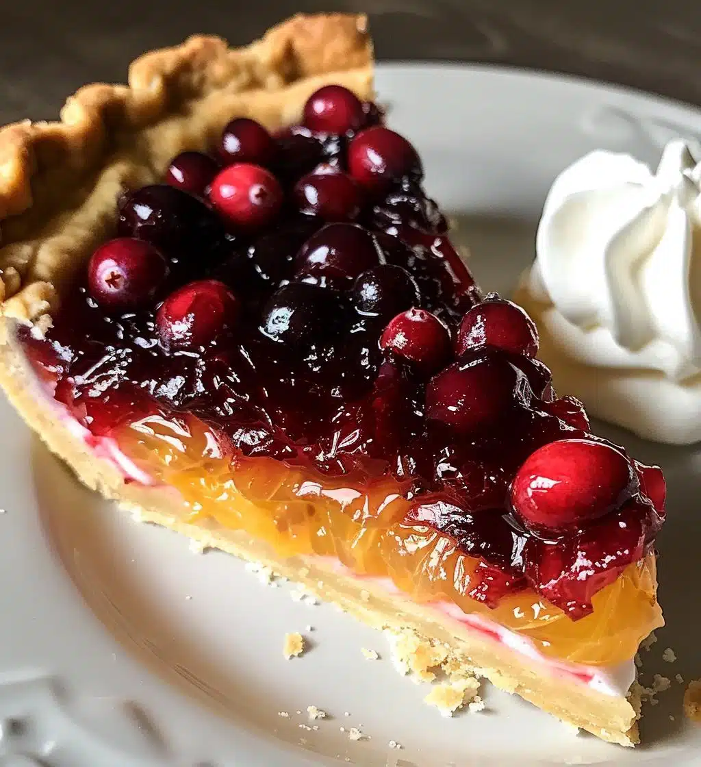 Cranberry orange tart