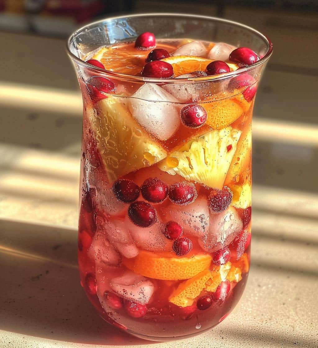 Cranberry punch - detail 1