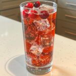 Cranberry spritzer
