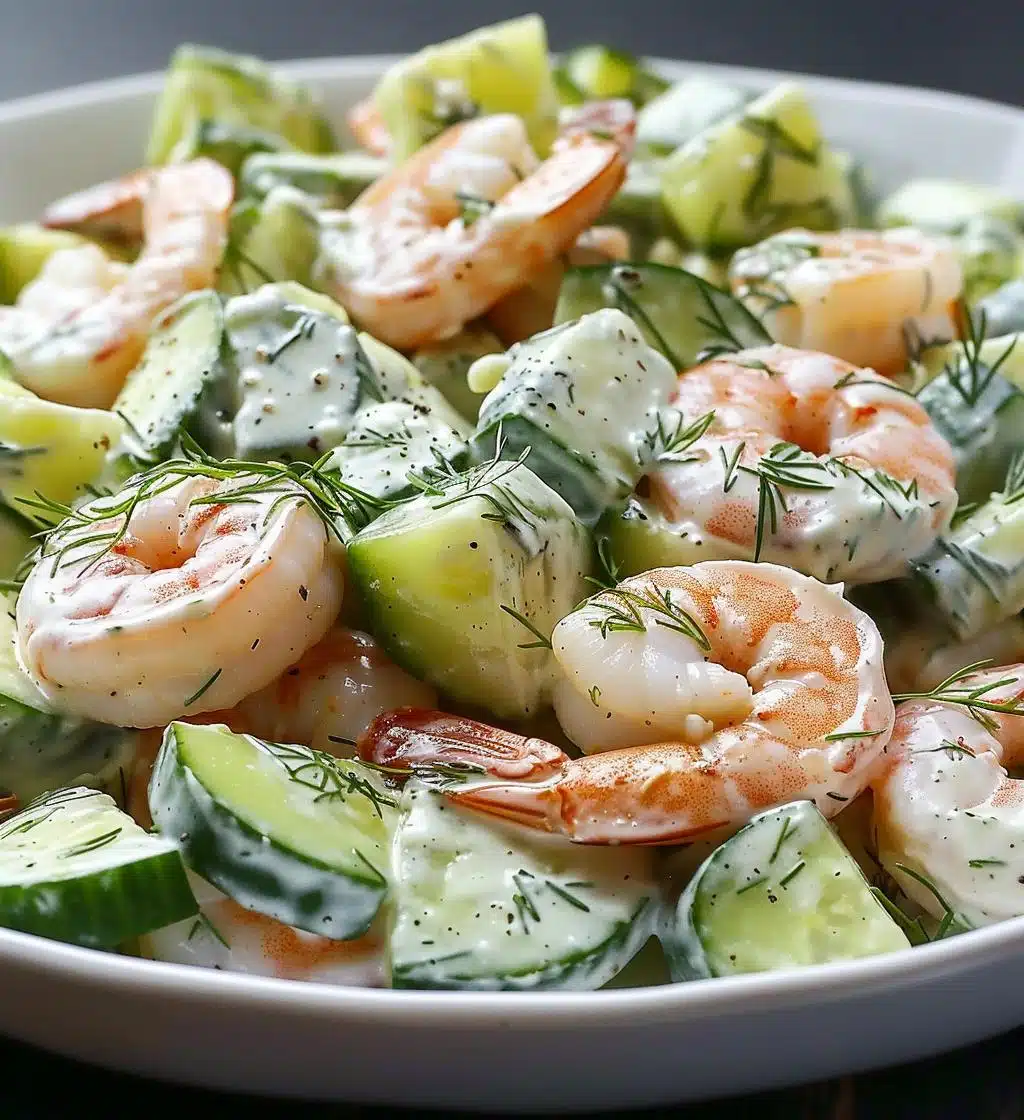 Creamy Cucumber Shrimp Salad - detail 1