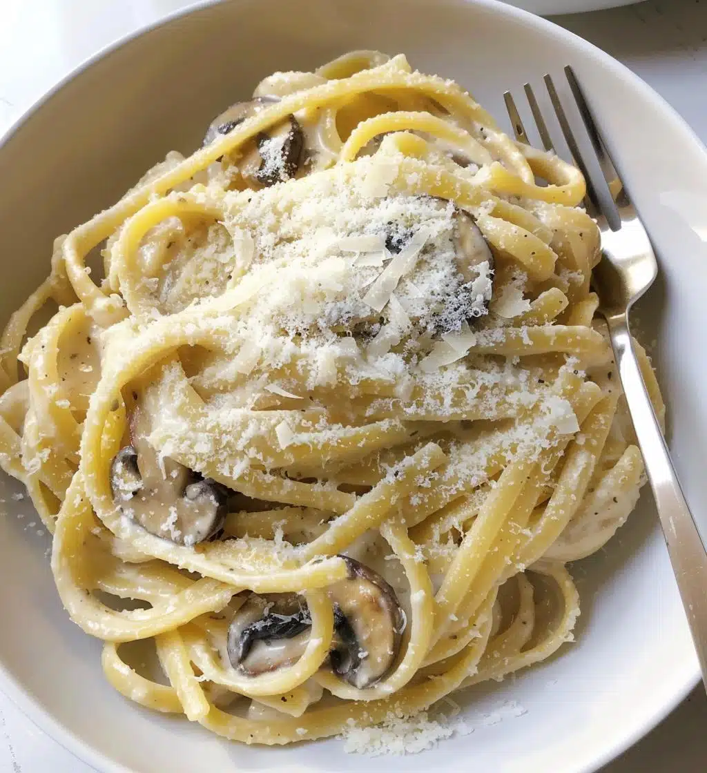 Creamy Mushroom Pasta - detail 1
