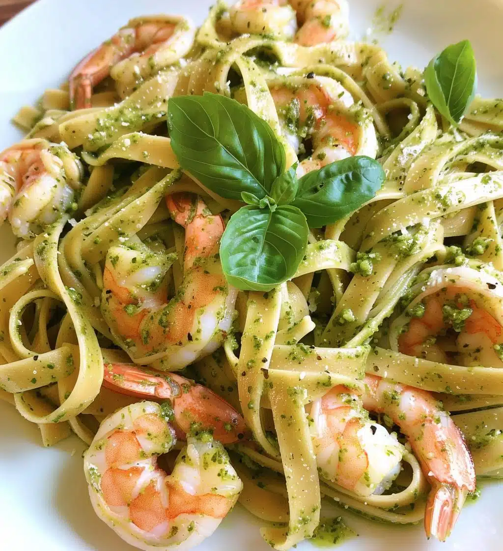 Creamy Pesto Shrimp Pasta - detail 1