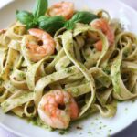 Creamy Pesto Shrimp Pasta