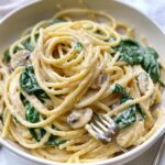 Creamy Spinach Mushroom Pasta