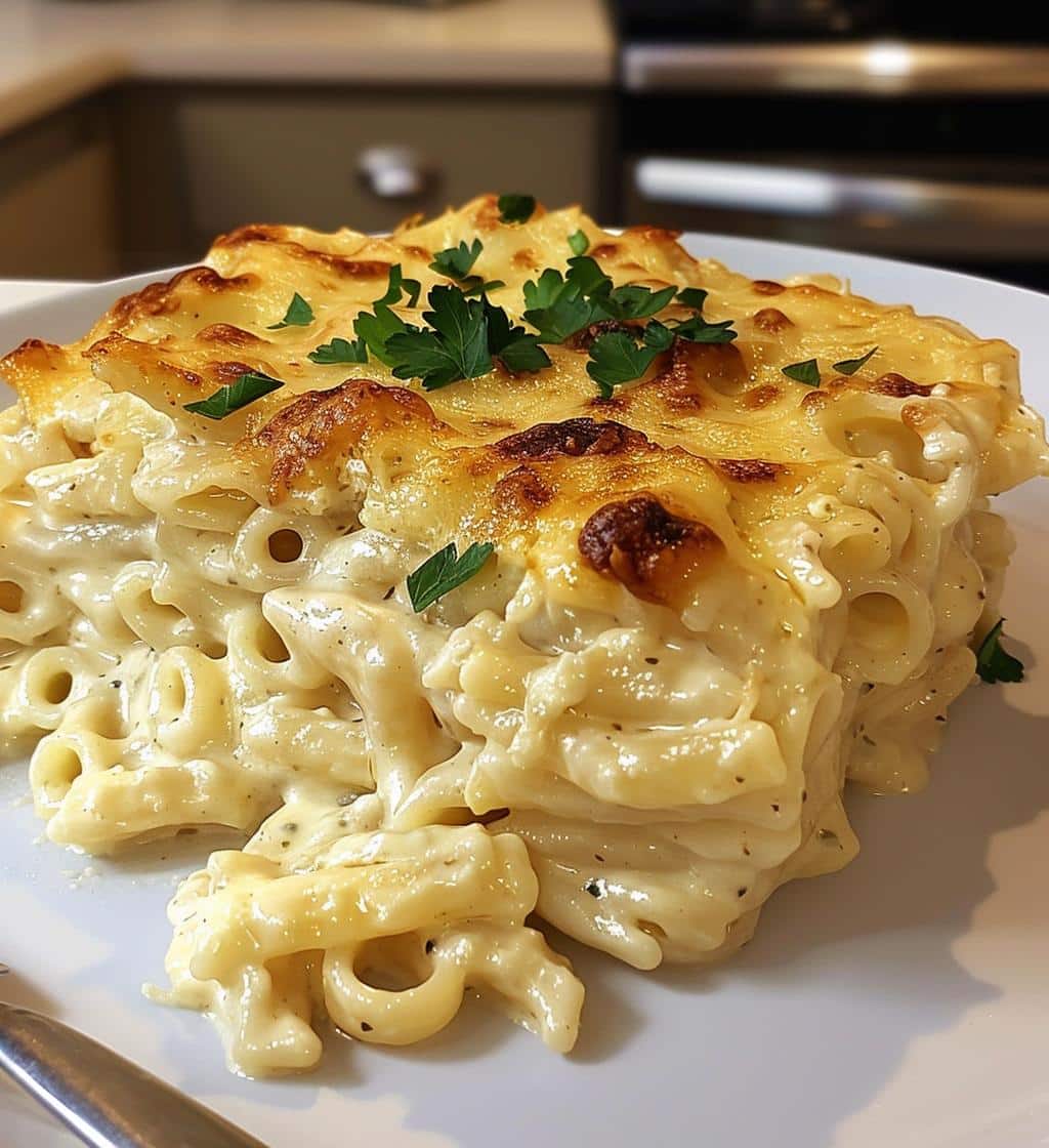 Creamy baked pasta
