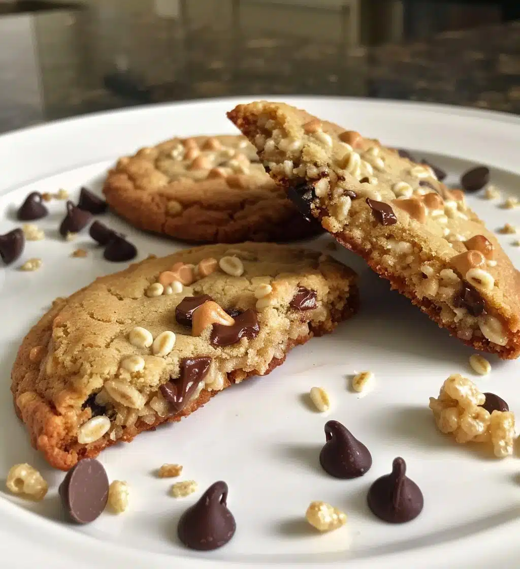 Crunchy Chocolate Chip Rice Krispie Cookies Everyone Will Love - detail 1