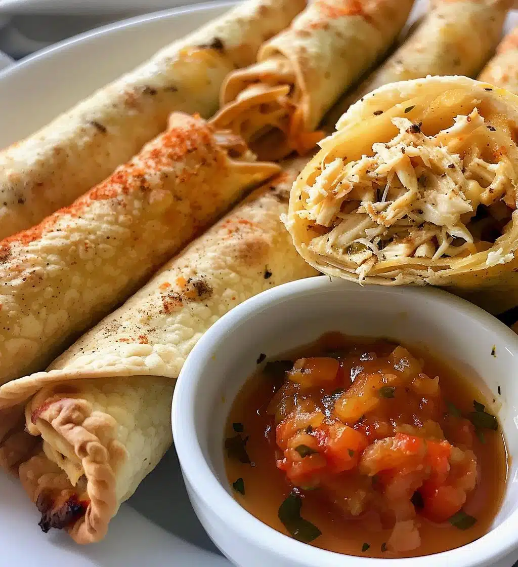 Crunchy Oven-Baked Chicken Taquitos - detail 1