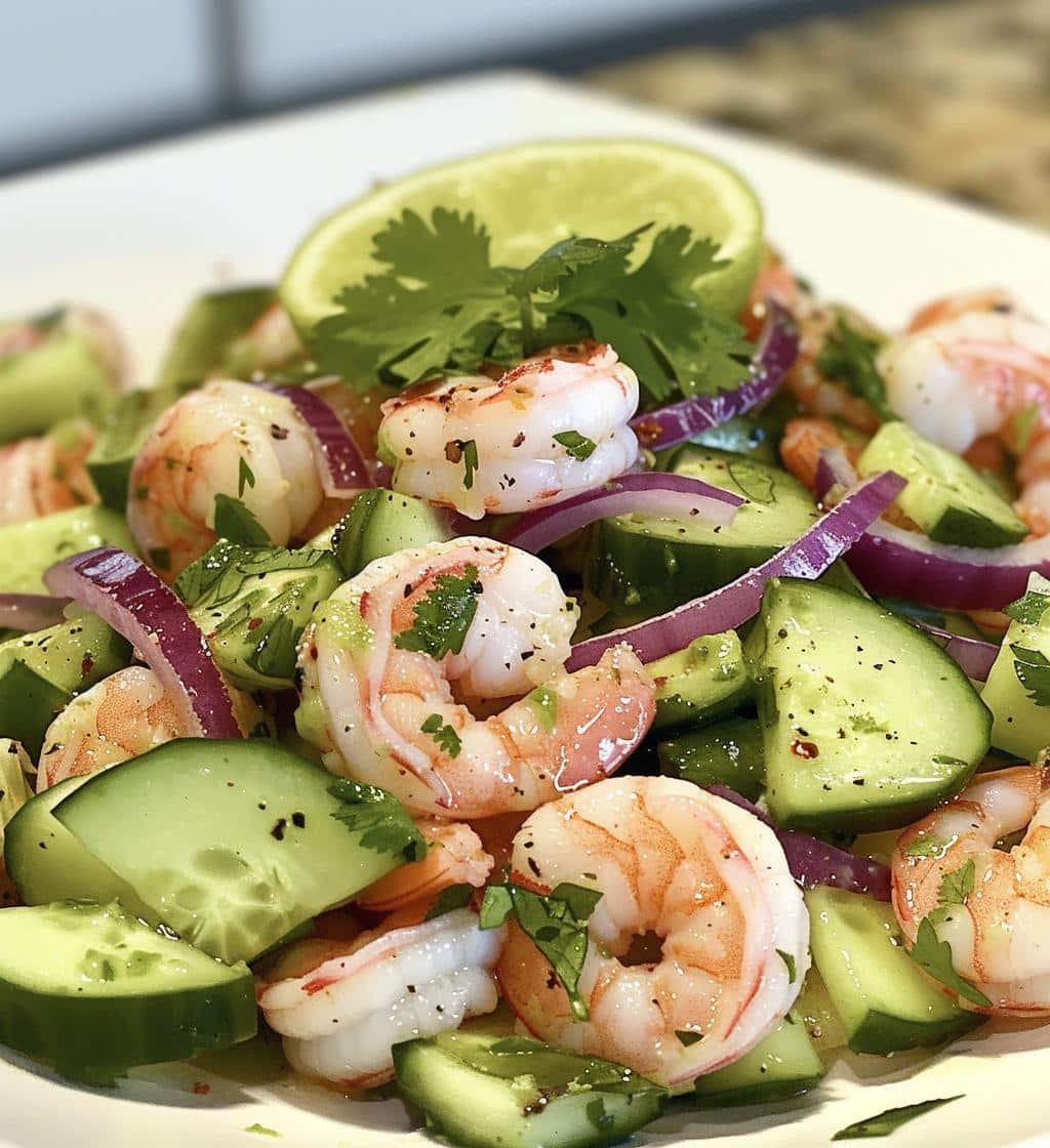 Cucumber Shrimp Salad - detail 1