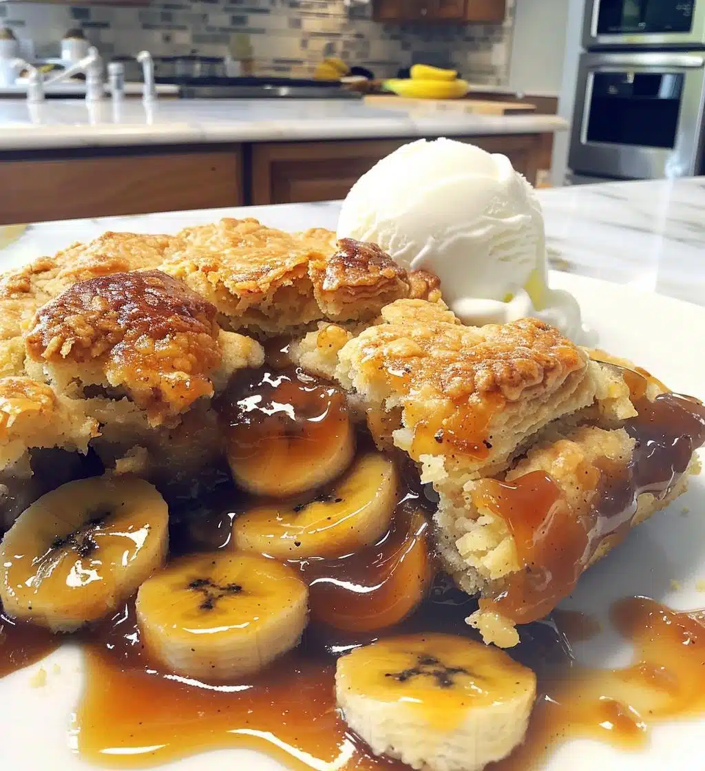 Delightful Bananas Foster Cobbler - detail 1