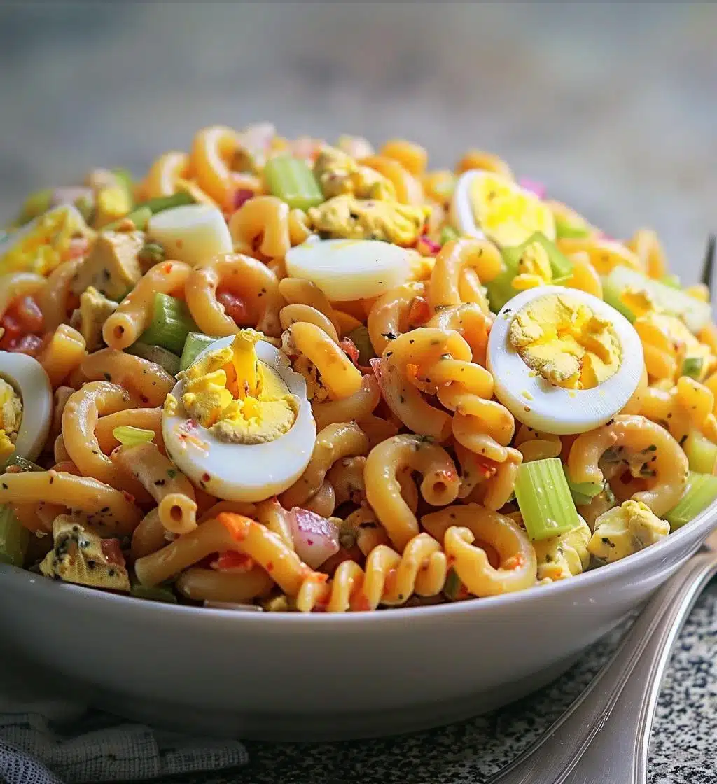 Deviled Egg Pasta Salad - detail 1