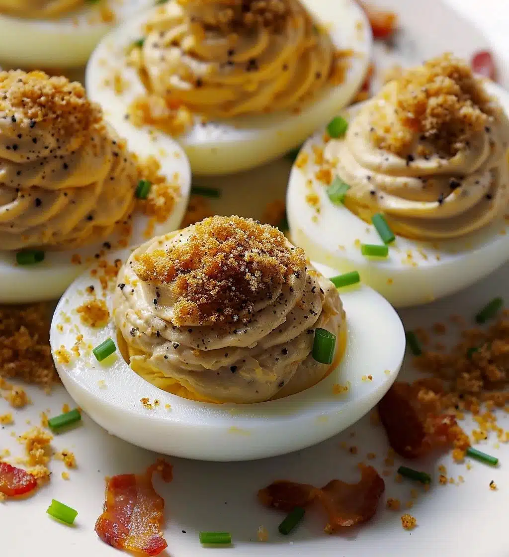 Deviled Eggs with Crispy Bacon - detail 1