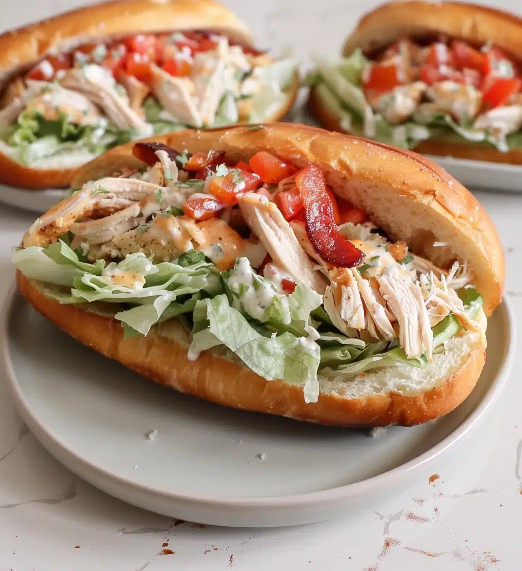 Easy Chopped Chicken Bacon Ranch Sandwich Recipe - detail 1