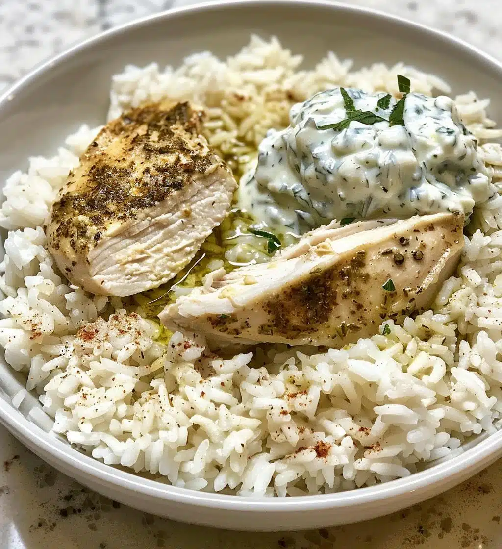 Easy Dump-and-Bake Chicken Tzatziki and Rice - detail 1