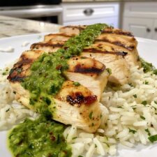 Easy Peruvian Chicken And Rice with Green Sauce Bliss