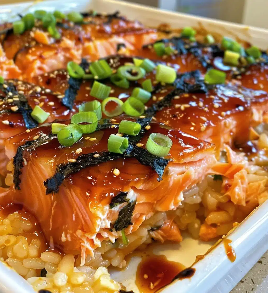 Easy Spicy Salmon Sushi Bake Recipe - detail 1