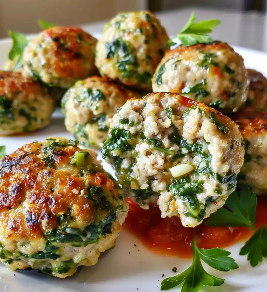Easy Spinach & Garlic Meatballs Recipe - detail 1