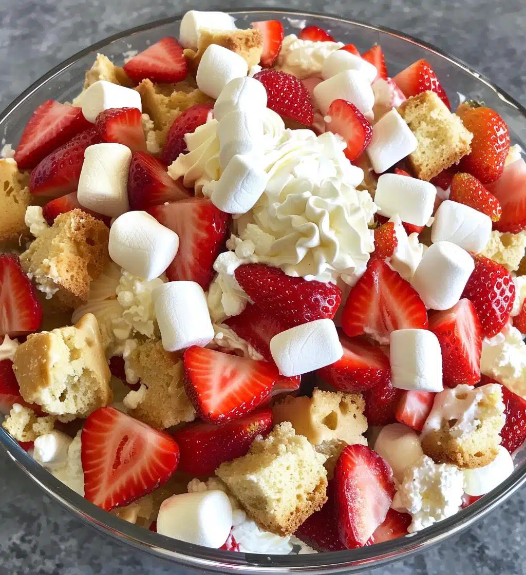 Easy Strawberry Shortcake Fluff Salad Recipe - detail 1