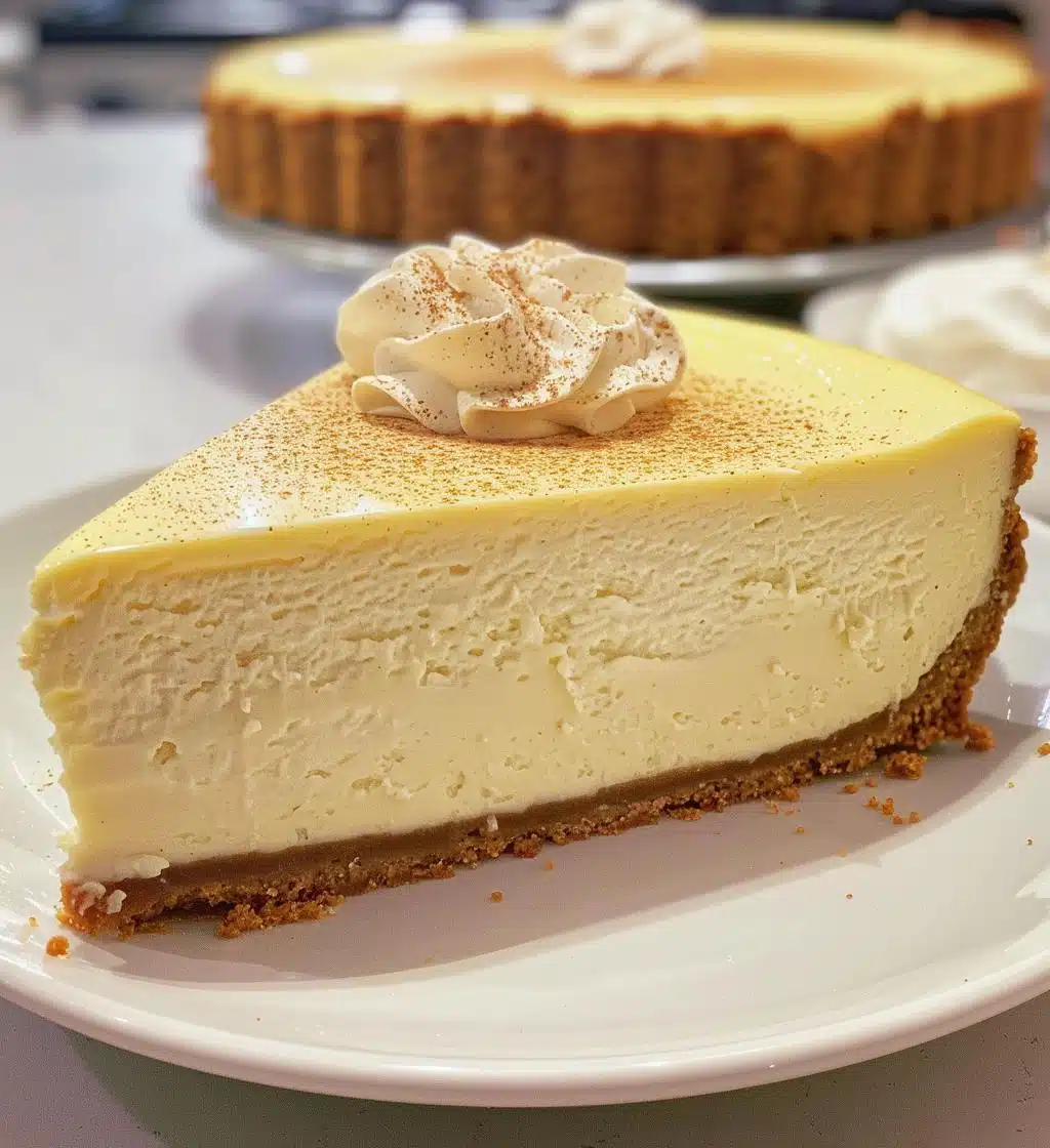 Eggnog cheesecake - detail 1