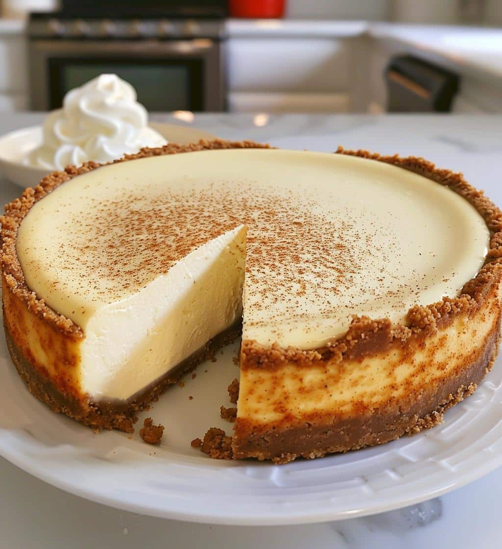 Eggnog cheesecake