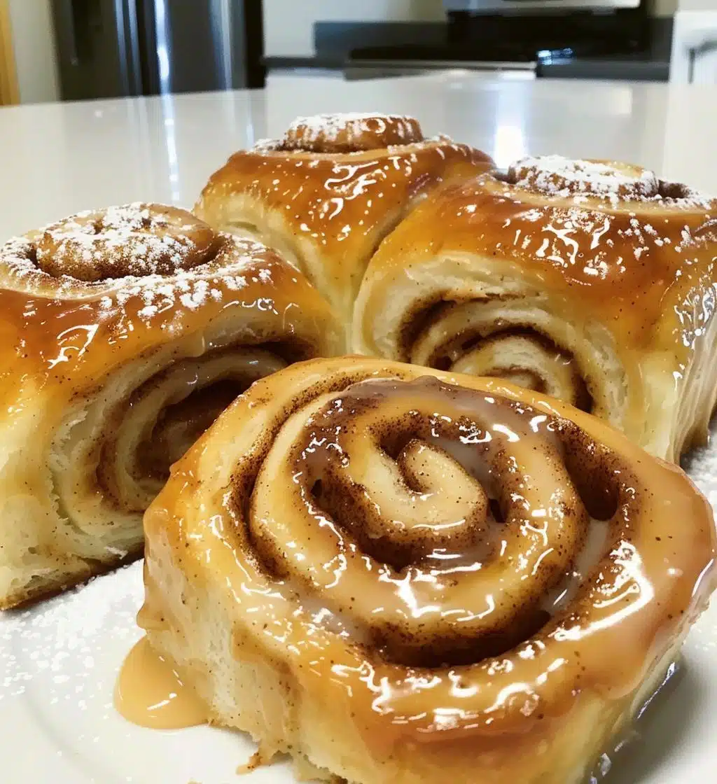 Eggnog cinnamon rolls - detail 1