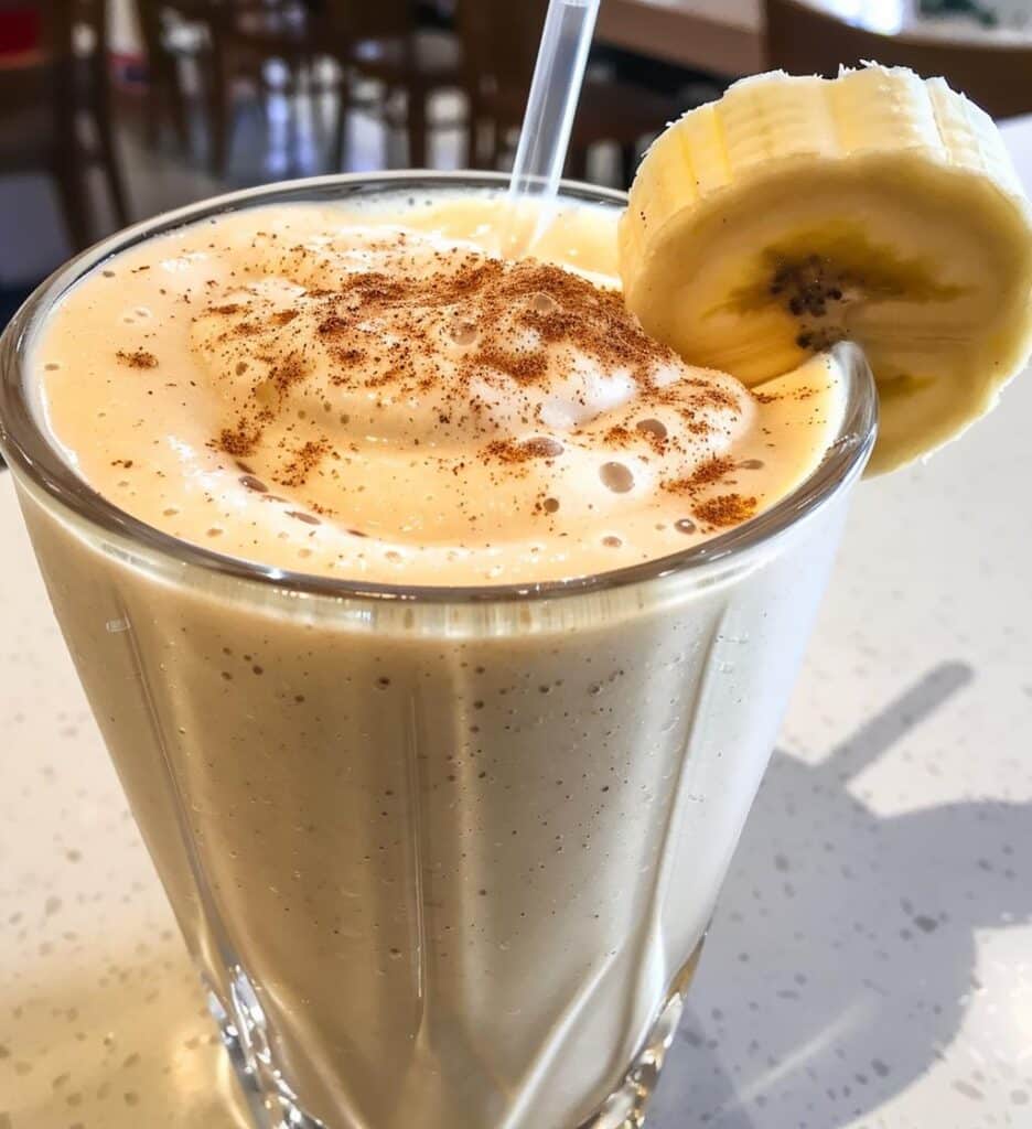 Eggnog smoothie